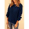 imagePRETTYGARDEN Fall Sweaters for Women 2025 Fashion Long Sleeve Casual Ribbed Knit Winter Clothes Pullover Jumper TopsNavy