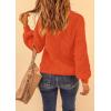 imagePRETTYGARDEN Fall Sweaters for Women 2025 Fashion Long Sleeve Casual Ribbed Knit Winter Clothes Pullover Jumper TopsOrange