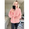 imagePRETTYGARDEN Fall Sweaters for Women 2025 Fashion Long Sleeve Casual Ribbed Knit Winter Clothes Pullover Jumper TopsPink
