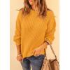 imagePRETTYGARDEN Fall Sweaters for Women 2025 Fashion Long Sleeve Casual Ribbed Knit Winter Clothes Pullover Jumper TopsTurmeric