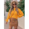 imagePRETTYGARDEN Fall Sweaters for Women 2025 Fashion Long Sleeve Casual Ribbed Knit Winter Clothes Pullover Jumper TopsTurmeric