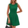 imagePRETTYGARDEN Summer Dresses for Women 2025 Elegant Classy A Line Business Casual Work Graduation Cocktail Short DressGreen