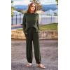imagePRETTYGARDEN Two Piece Sets for Women 2025 Pullover Sweater High Waisted Sweatpants Tracksuit Lounge Set Fall Winter OutfitsArmy Green