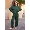 imagePRETTYGARDEN Two Piece Sets for Women 2025 Pullover Sweater High Waisted Sweatpants Tracksuit Lounge Set Fall Winter OutfitsDark Green