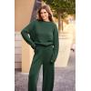 imagePRETTYGARDEN Two Piece Sets for Women 2025 Pullover Sweater High Waisted Sweatpants Tracksuit Lounge Set Fall Winter OutfitsDark Green