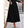 imagePRETTYGARDEN Women Fall Spring 2 Piece Outfits Dressy Casual Ribbed Knit Long Sleeve Crop Top Maxi Flowy Skirts Matching SetsBlack