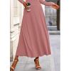 imagePRETTYGARDEN Women Fall Spring 2 Piece Outfits Dressy Casual Ribbed Knit Long Sleeve Crop Top Maxi Flowy Skirts Matching SetsDusty Pink