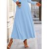 imagePRETTYGARDEN Women Fall Spring 2 Piece Outfits Dressy Casual Ribbed Knit Long Sleeve Crop Top Maxi Flowy Skirts Matching SetsLight Blue