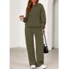 imagePRETTYGARDEN Womens 2 Piece Outfits Fall Sweatsuits Oversized Hoodies Wide Leg Sweatpants Tracksuits Lounge Matching SetsArmy Green