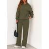 imagePRETTYGARDEN Womens 2 Piece Outfits Fall Sweatsuits Oversized Hoodies Wide Leg Sweatpants Tracksuits Lounge Matching SetsArmy Green