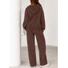 imagePRETTYGARDEN Womens 2 Piece Outfits Fall Sweatsuits Oversized Hoodies Wide Leg Sweatpants Tracksuits Lounge Matching SetsBrown