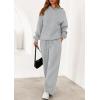imagePRETTYGARDEN Womens 2 Piece Outfits Fall Sweatsuits Oversized Hoodies Wide Leg Sweatpants Tracksuits Lounge Matching SetsGrey