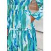 imagePRETTYGARDEN Womens 2025 Fall Boho Maxi Dresses Floral Long Sleeve V Neck Flowy Elegant Wedding Guest Dress Vacation OutfitsBlue