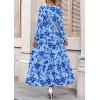 imagePRETTYGARDEN Womens 2025 Fall Boho Maxi Dresses Floral Long Sleeve V Neck Flowy Elegant Wedding Guest Dress Vacation OutfitsSky Blue