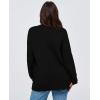 imagePRETTYGARDEN Womens 2025 Fall Cardigan Sweaters Long Sleeve Open Front Button Up V Neck Knit Winter Fashion ClothesBlack