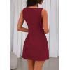imagePRETTYGARDEN Womens 2025 Formal Sleeveless Summer Dresses Boat Neck Bodycon Elegant A Line Business Work Mini DressWine Red