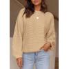 imagePRETTYGARDEN Womens Fall Sweaters 2025 Casual Loose Crewneck Ribbed Long Sleeve Top Knit Pullover SweaterApricot
