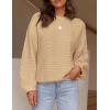 imagePRETTYGARDEN Womens Fall Sweaters 2025 Casual Loose Crewneck Ribbed Long Sleeve Top Knit Pullover SweaterApricot