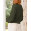 imagePRETTYGARDEN Womens Fall Sweaters 2025 Casual Loose Crewneck Ribbed Long Sleeve Top Knit Pullover SweaterArmy Green