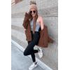 imagePRETTYGARDEN Womens Fashion Winter Coats Sherpa Fleece Faux Fur Shearling Oversized Trendy Jackets Warm Outerwear ClothingBrown