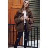 imagePRETTYGARDEN Womens Fashion Winter Coats Sherpa Fleece Faux Fur Shearling Oversized Trendy Jackets Warm Outerwear ClothingDark Coffee