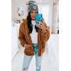 imagePRETTYGARDEN Womens Fashion Winter Coats Sherpa Fleece Faux Fur Shearling Oversized Trendy Jackets Warm Outerwear ClothingGolden