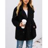 imagePRETTYGARDEN Womens Fashion Winter Coats Sherpa Fleece Faux Fur Shearling Oversized Trendy Jackets Warm Outerwear ClothingStyle Two Black