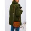 imagePRETTYGARDEN Womens Fashion Winter Coats Sherpa Fleece Faux Fur Shearling Oversized Trendy Jackets Warm Outerwear ClothingStyle Two Green