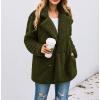 imagePRETTYGARDEN Womens Fashion Winter Coats Sherpa Fleece Faux Fur Shearling Oversized Trendy Jackets Warm Outerwear ClothingStyle Two Green