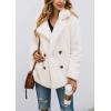 imagePRETTYGARDEN Womens Fashion Winter Coats Sherpa Fleece Faux Fur Shearling Oversized Trendy Jackets Warm Outerwear ClothingStyle Two White