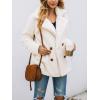 imagePRETTYGARDEN Womens Fashion Winter Coats Sherpa Fleece Faux Fur Shearling Oversized Trendy Jackets Warm Outerwear ClothingStyle Two White