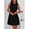 imagePRETTYGARDEN Womens Formal Short Dresses 2025 Summer Sleeveless Boat Neck A Line Elegant Mini Cocktail Party DressBlack
