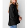imagePRETTYGARDEN Womens Long Sleeve Tops 2025 Fall Fashion Shirts Trendy Clothes Casual Loose Crewneck Ribbed Knit Tunic BlouseBlack