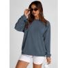 imagePRETTYGARDEN Womens Oversized Sweatshirt 2025 Fall Fashion Clothes Ribbed Corduroy Long Sleeve Going Out Pullover TopsGrey Blue