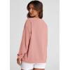 imagePRETTYGARDEN Womens Oversized Sweatshirt 2025 Fall Fashion Clothes Ribbed Corduroy Long Sleeve Going Out Pullover TopsPink