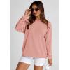 imagePRETTYGARDEN Womens Oversized Sweatshirt 2025 Fall Fashion Clothes Ribbed Corduroy Long Sleeve Going Out Pullover TopsPink