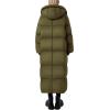 imagePRETTYGARDEN Womens Winter Long Puffer Coats Hooded Zip Up Casual Thickened Down Jackets Trendy Warm Clothes OuterwearArmy Green
