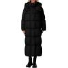 imagePRETTYGARDEN Womens Winter Long Puffer Coats Hooded Zip Up Casual Thickened Down Jackets Trendy Warm Clothes OuterwearBlack