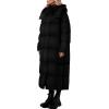 imagePRETTYGARDEN Womens Winter Long Puffer Coats Hooded Zip Up Casual Thickened Down Jackets Trendy Warm Clothes OuterwearBlack