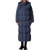 imagePRETTYGARDEN Womens Winter Long Puffer Coats Hooded Zip Up Casual Thickened Down Jackets Trendy Warm Clothes OuterwearDark Blue