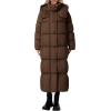 imagePRETTYGARDEN Womens Winter Long Puffer Coats Hooded Zip Up Casual Thickened Down Jackets Trendy Warm Clothes OuterwearDark Brown
