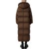 imagePRETTYGARDEN Womens Winter Long Puffer Coats Hooded Zip Up Casual Thickened Down Jackets Trendy Warm Clothes OuterwearDark Brown