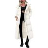 imagePRETTYGARDEN Womens Winter Long Puffer Coats Hooded Zip Up Casual Thickened Down Jackets Trendy Warm Clothes OuterwearBeige