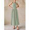 imagePRETTYGARDEN Maxi Dresses for Women 2025 Summer Casual Sleeveless Patchwork Flowy Vacation Sundress Knit Long Work Tank DressLight Green