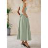 imagePRETTYGARDEN Maxi Dresses for Women 2025 Summer Casual Sleeveless Patchwork Flowy Vacation Sundress Knit Long Work Tank DressLight Green