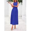 imagePRETTYGARDEN Spring Casual Dresses for Women 2025 Summer Business Work Midi Sleeveless A Line Pleated Cocktail DressBrilliant Blue