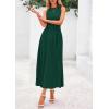 imagePRETTYGARDEN Spring Casual Dresses for Women 2025 Summer Business Work Midi Sleeveless A Line Pleated Cocktail DressDark Green