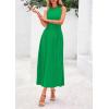 imagePRETTYGARDEN Spring Casual Dresses for Women 2025 Summer Business Work Midi Sleeveless A Line Pleated Cocktail DressGreen