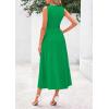 imagePRETTYGARDEN Spring Casual Dresses for Women 2025 Summer Business Work Midi Sleeveless A Line Pleated Cocktail DressGreen