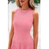 imagePRETTYGARDEN Spring Casual Dresses for Women 2025 Summer Business Work Midi Sleeveless A Line Pleated Cocktail DressPink